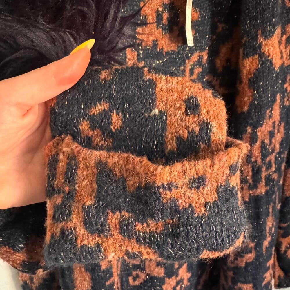 Anthropologie Leopard Duster Sweater - Picture 5 of 7